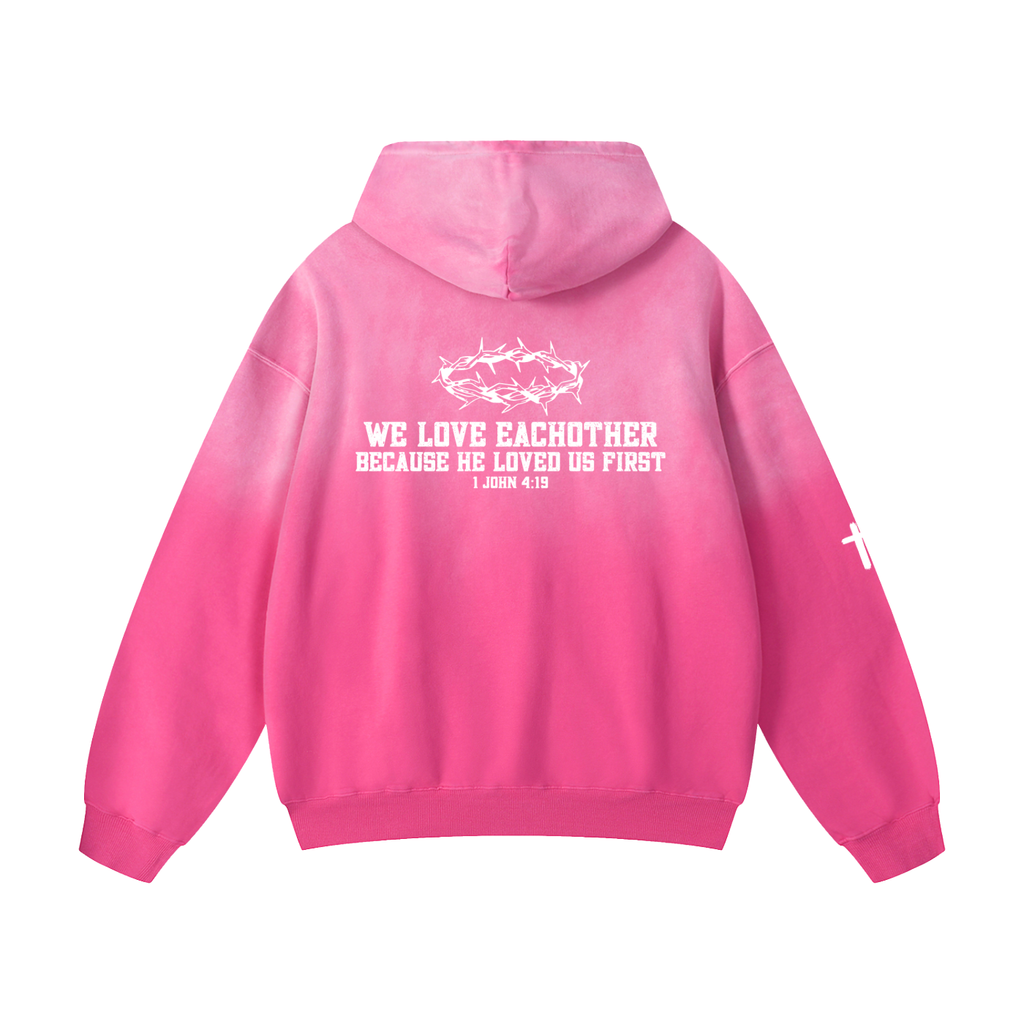 "1 JOHN 4:13" Heavyweight Oversized Hoodie