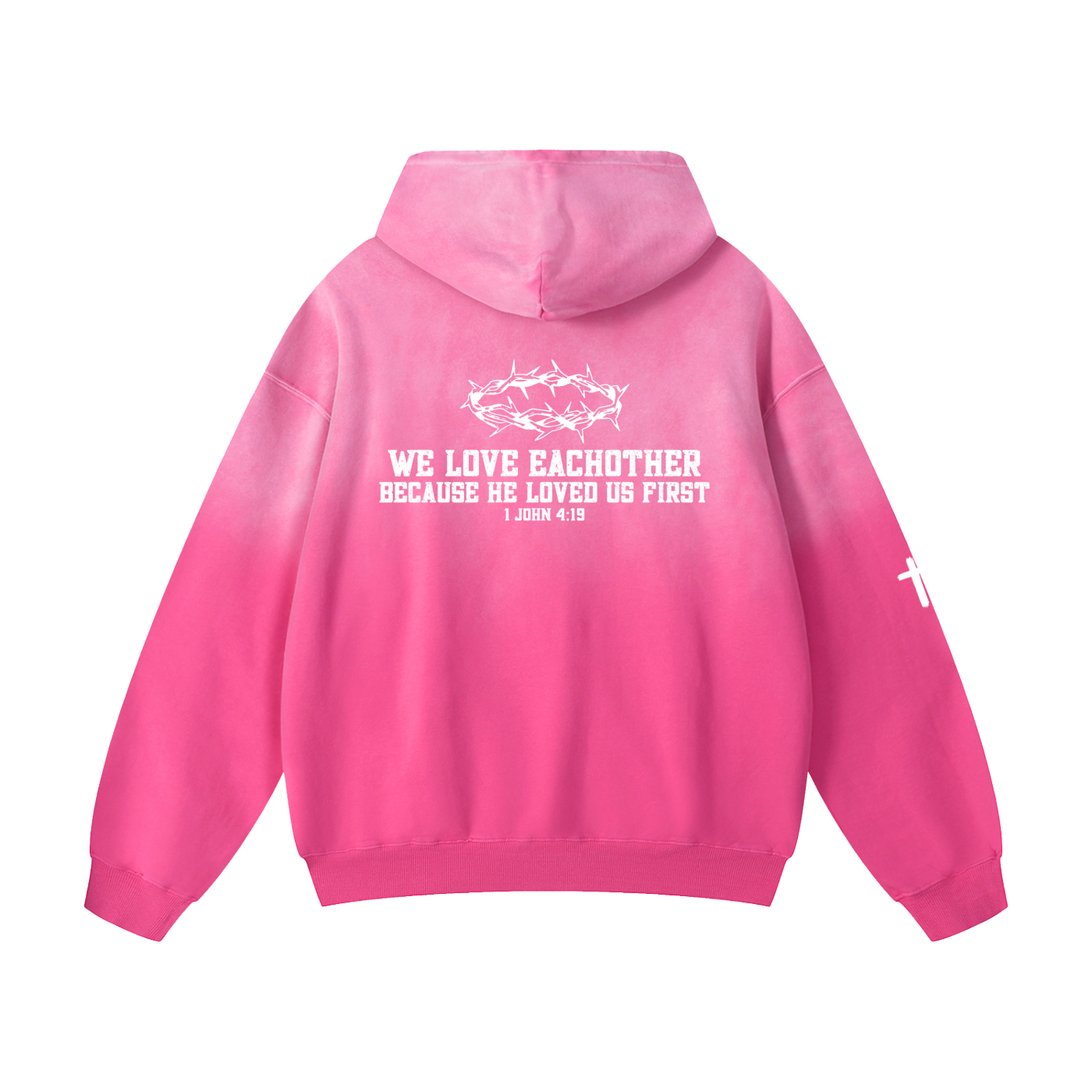 "1 JOHN 4:13" Heavyweight Oversized Hoodie