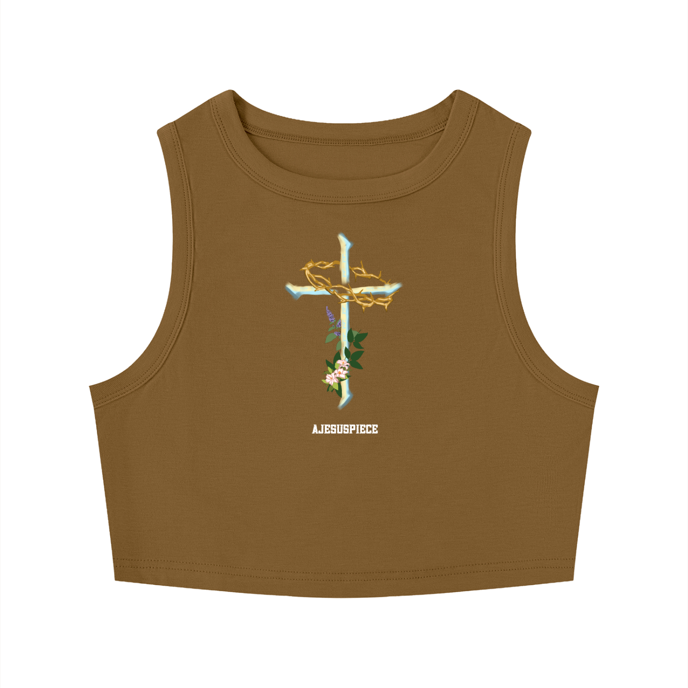 "ALL 4 OUR SINZ" WOMEN'S CREWNECK CROP TOP