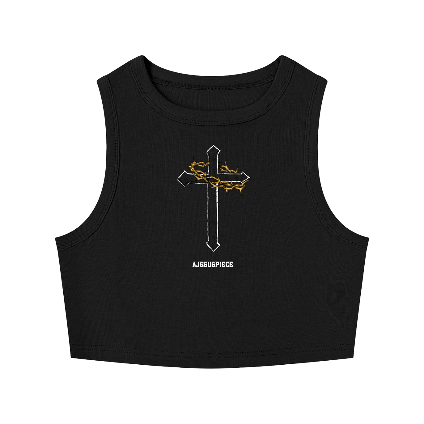 "RISEN" WOMEN'S CREWNECK CROP TOP