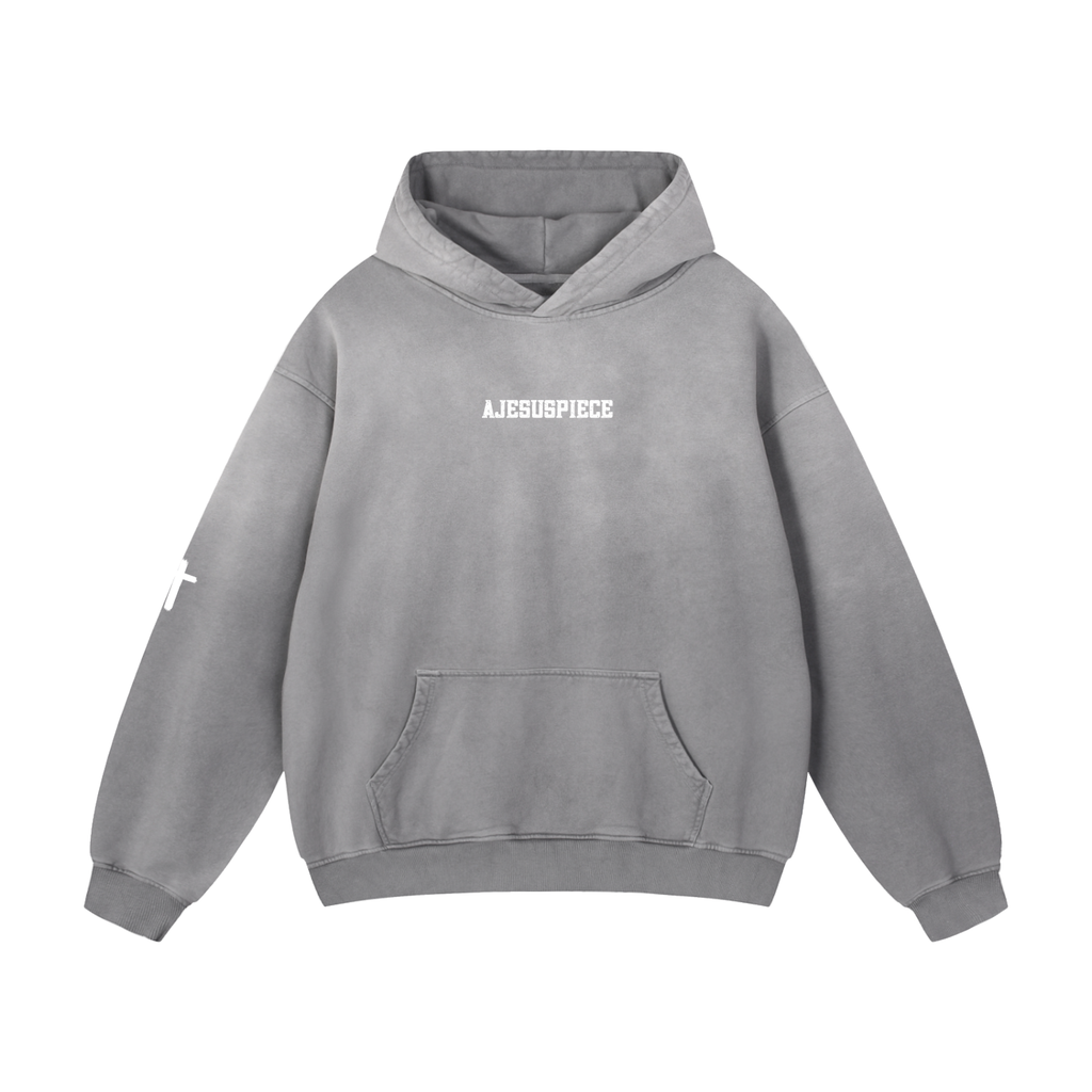 "1 JOHN 4:19" Heavyweight Ombre Oversized Hoodie