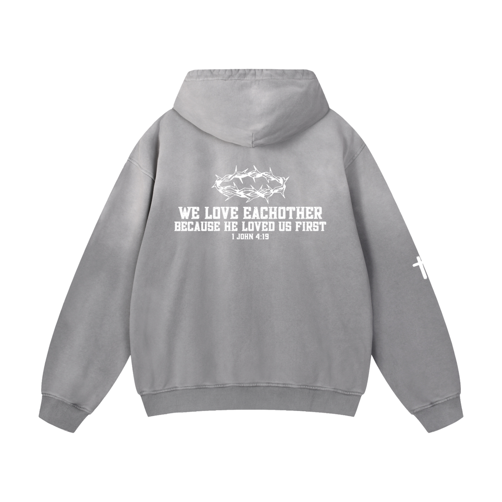 "1 JOHN 4:13" Heavyweight Oversized Hoodie