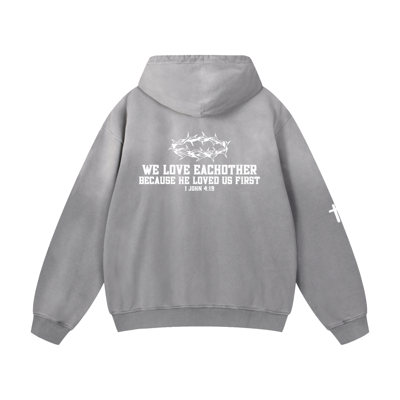 "1 JOHN 4:13" Heavyweight Oversized Hoodie