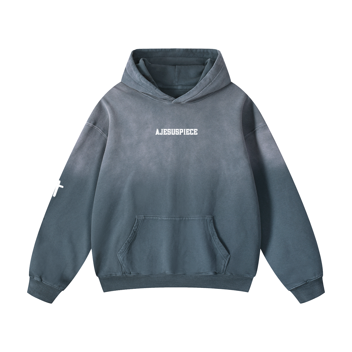 "PHILLIPIANS 4:13" Heavyweight Ombre Oversized Hoodie