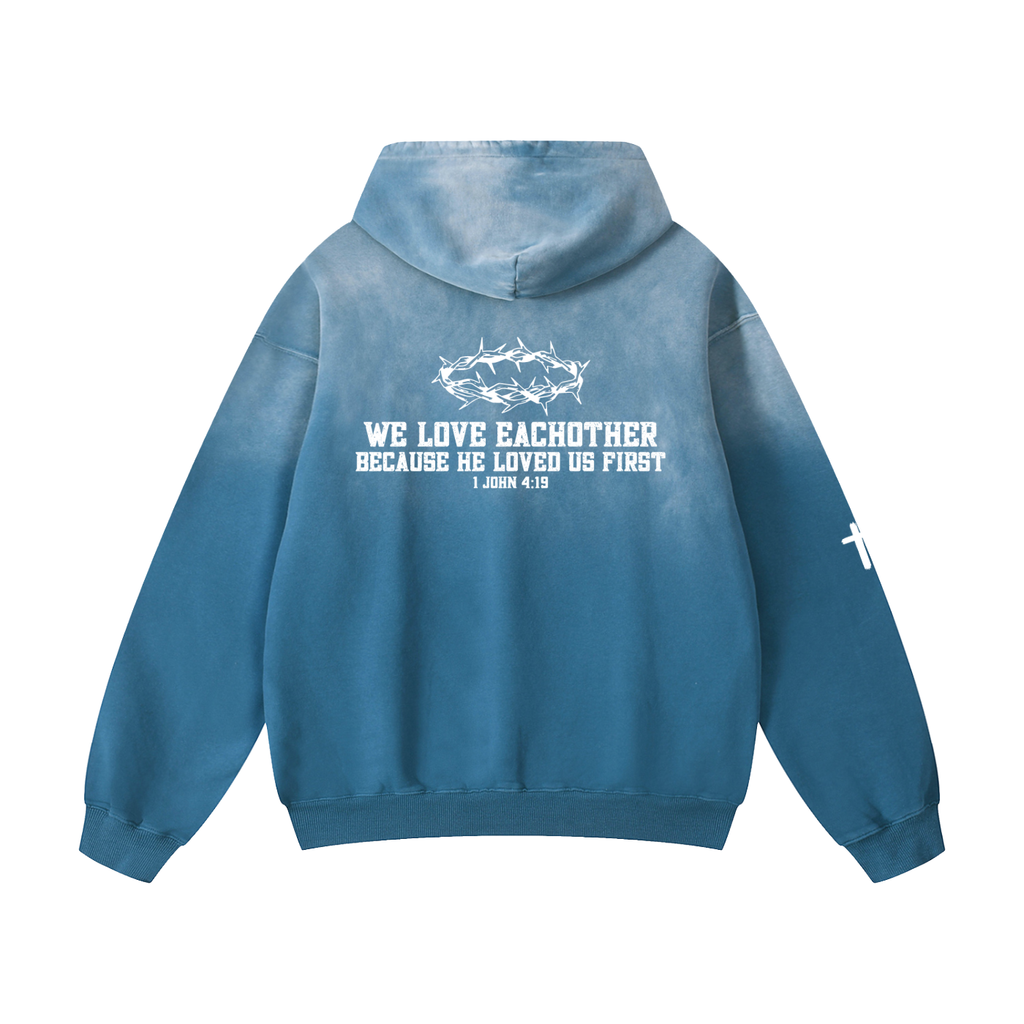 "1 JOHN 4:13" Heavyweight Oversized Hoodie
