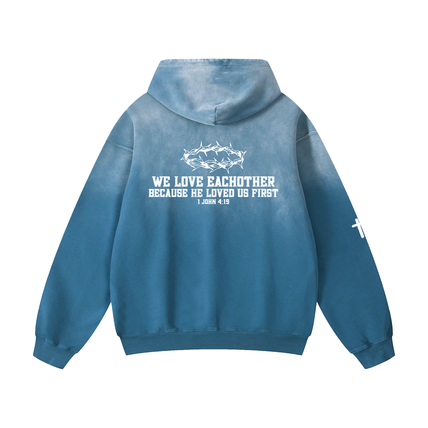 "1 JOHN 4:13" Heavyweight Oversized Hoodie