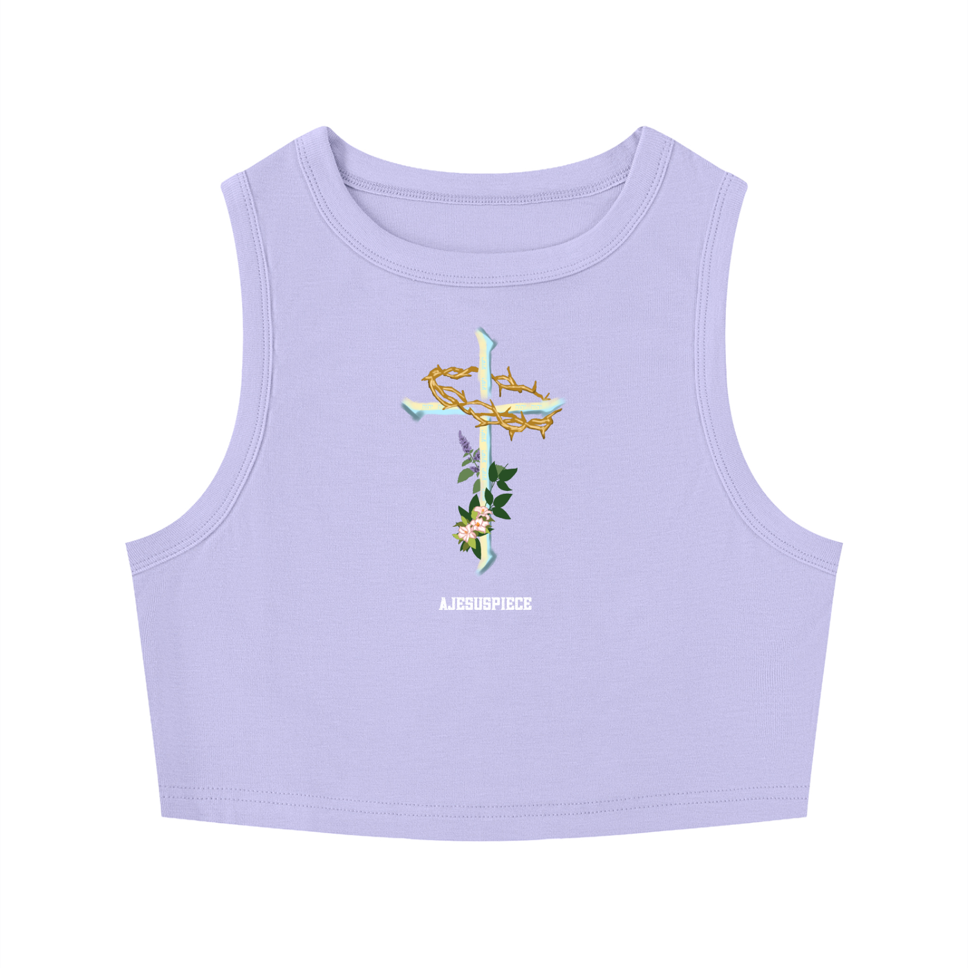 "ALL 4 OUR SINZ" WOMEN'S CREWNECK CROP TOP